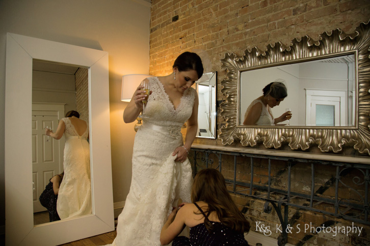 gather mckinney downtown wedding